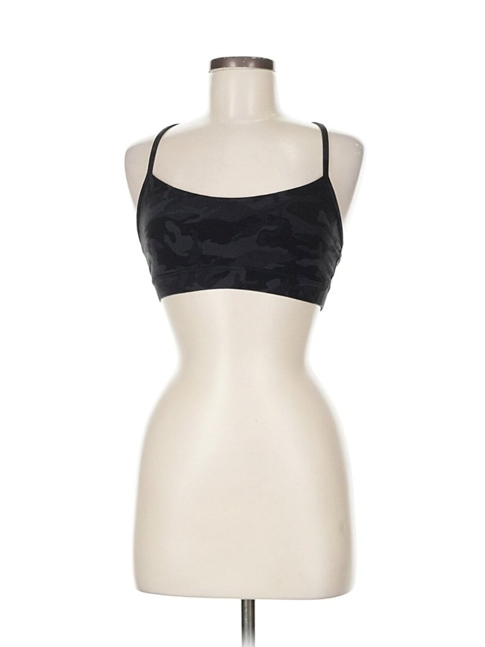 Lululemon Flow Y Bra, Size 6, Black/Camo